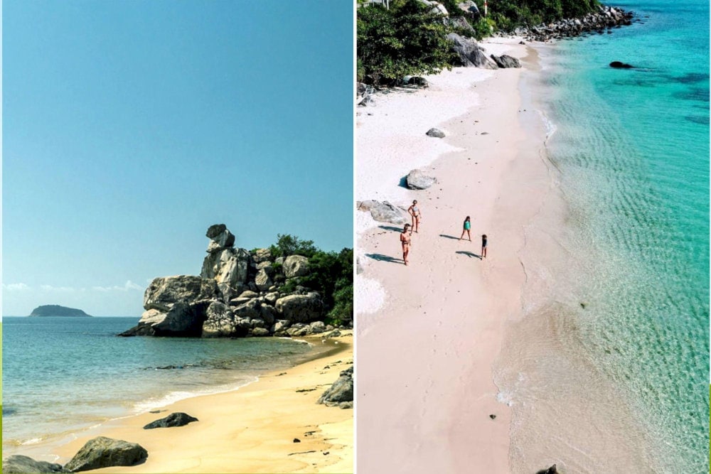 Bai Chong Beach is known for its clear blue waters, making it a top spot for diving and coral viewing on Cham Island